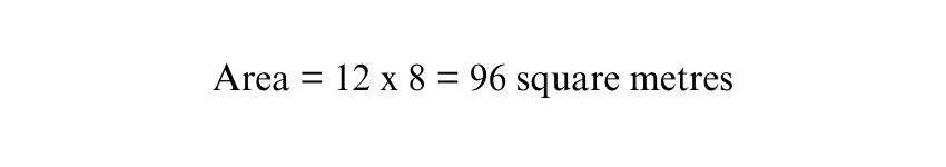 Formula Sheet for Calculating Rectangle Area