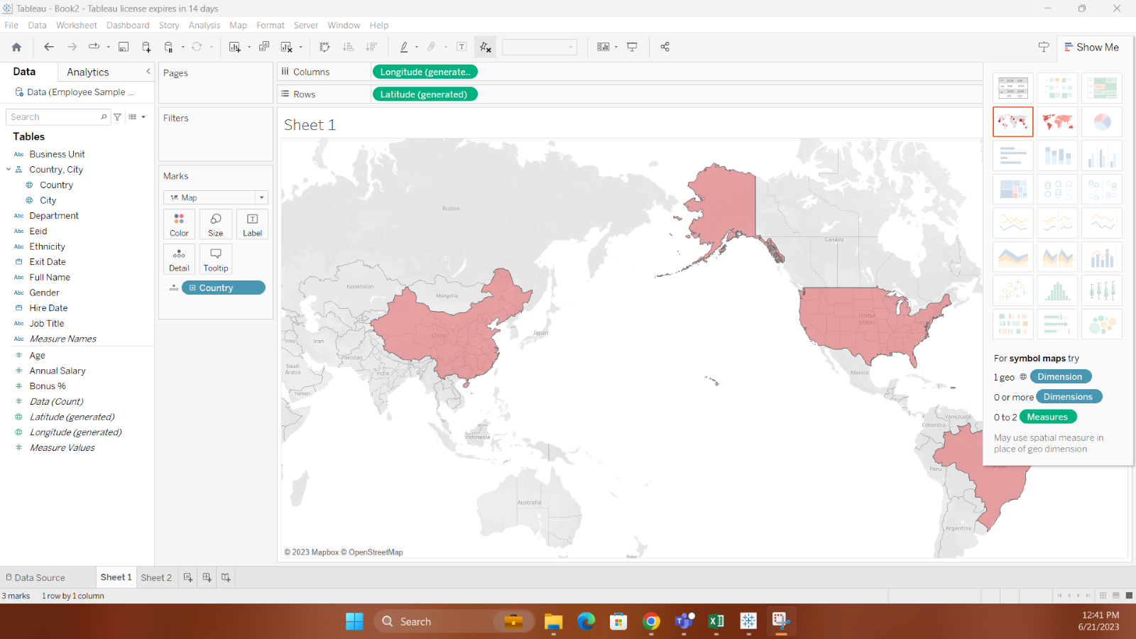 Geographic Maps In Tableau 