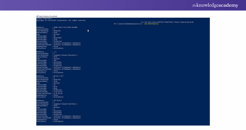 Get-NetIPAddress PowerShell Command