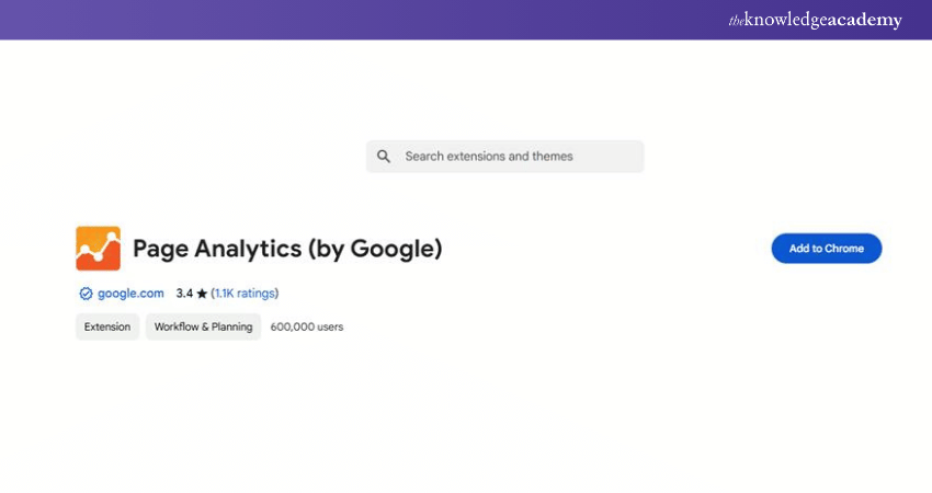 Google Analytics Extension