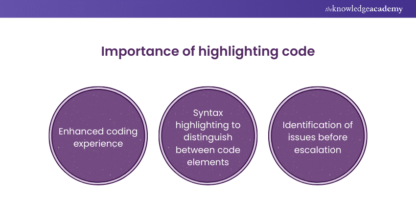 Highlighting code  