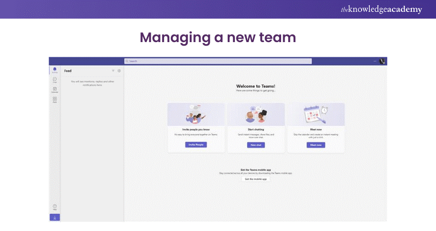 Managing a new team