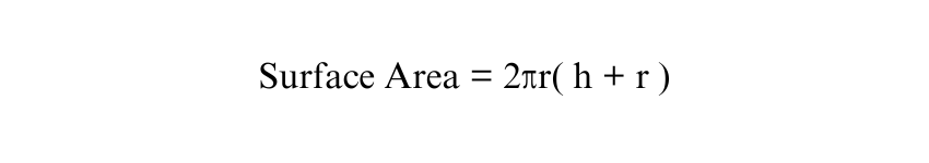 Total Surface Area Calculation Example