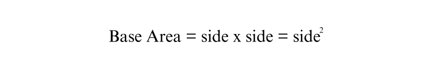 How to Calculate the Volume of a Square Based Pyramid