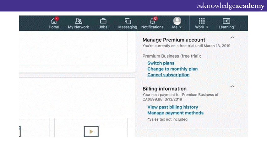 How to Cancel LinkedIn Premium Finding Cancel subscription option