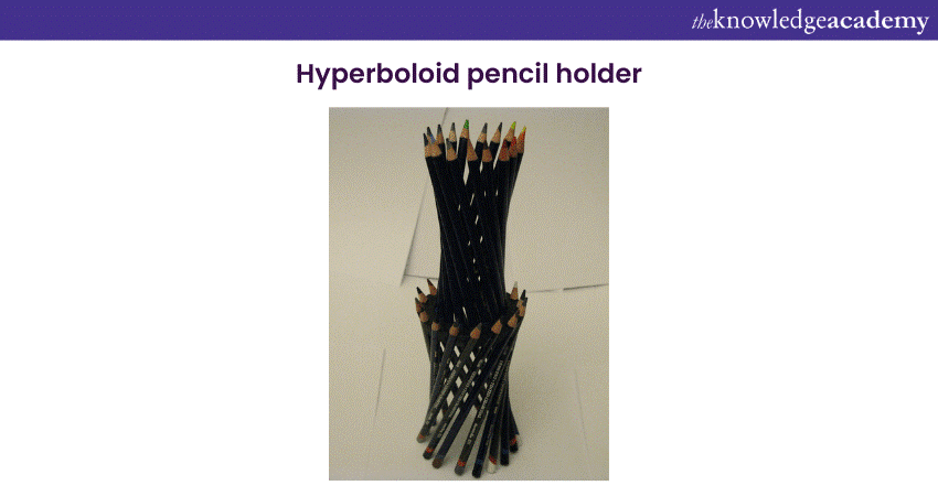 Hyperboloid pencil holder