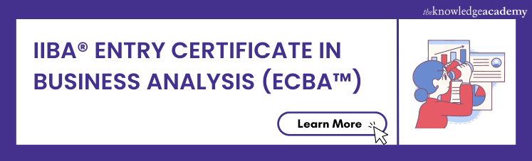 IIBA® Entry Certificate In Business Analysis (ECBA™)