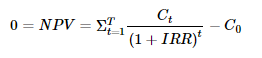 IRR Formula