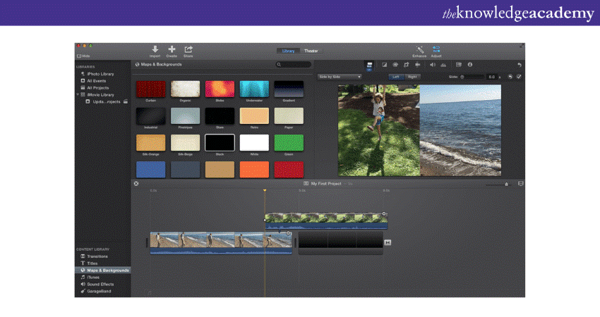 Imovie: user interface