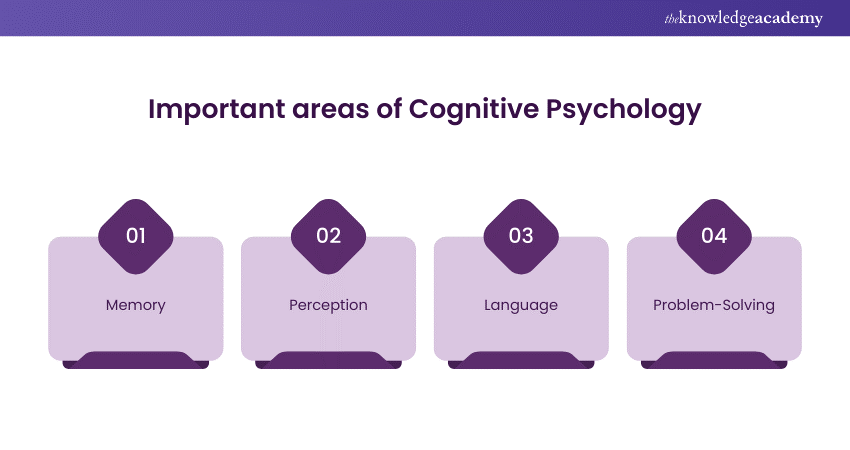Important areas of Cognitive Psychology  