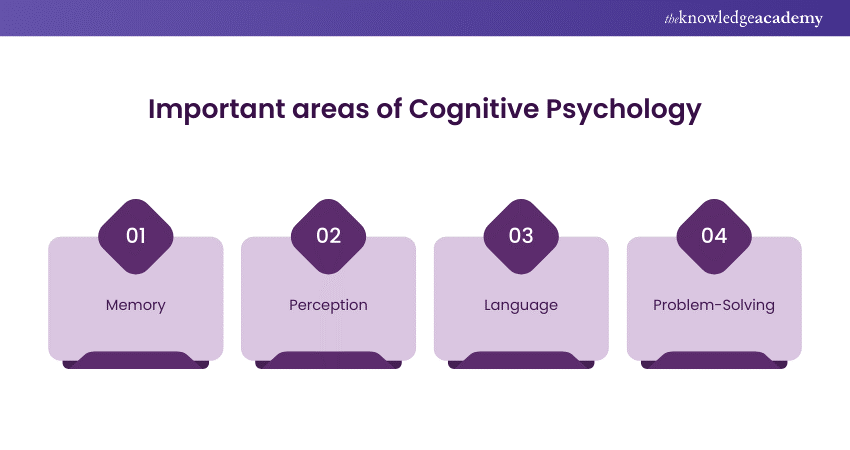 Important areas of Cognitive Psychology