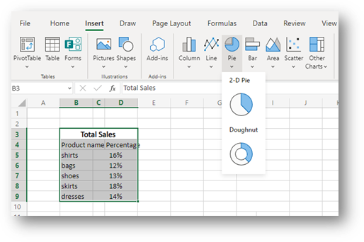 How To Make A Pie Chart In Excel Ms Excel Pie Chart 9351