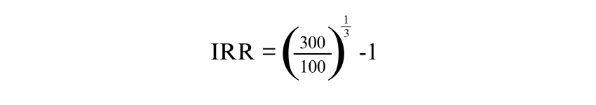 Internal Rate of Return Calculation