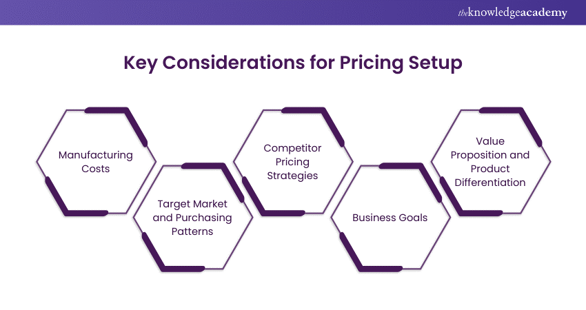 Key Considerations for Pricing Setup 