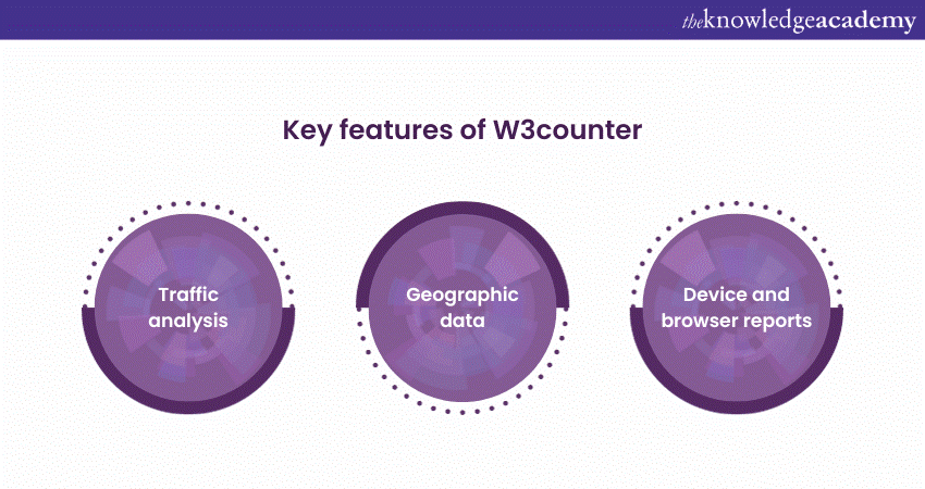 Key features of W3counter