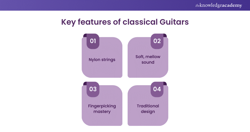 Key features of classical Guitars