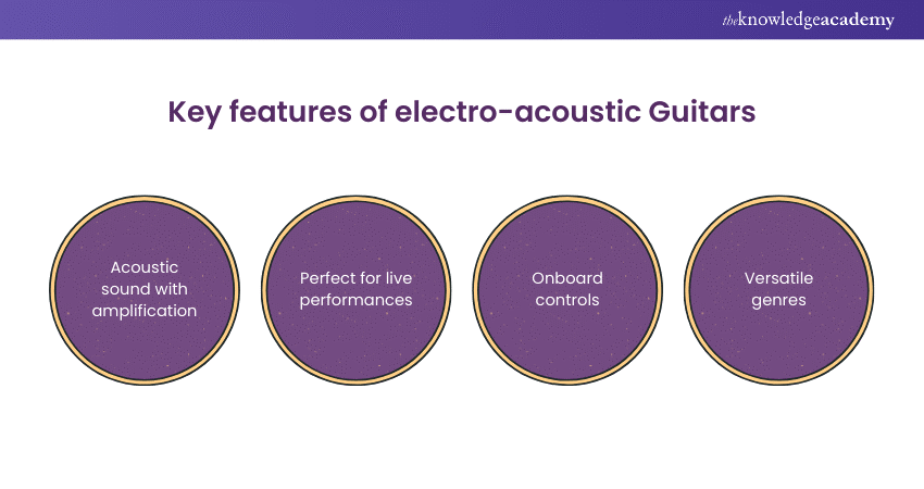 Key features of electro-acoustic Guitars