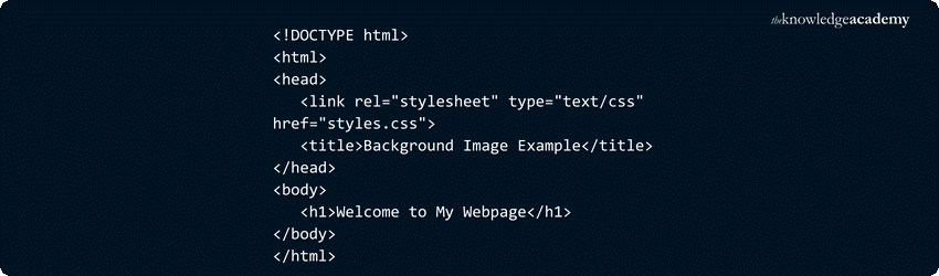 Link the CSS file in your HTML document