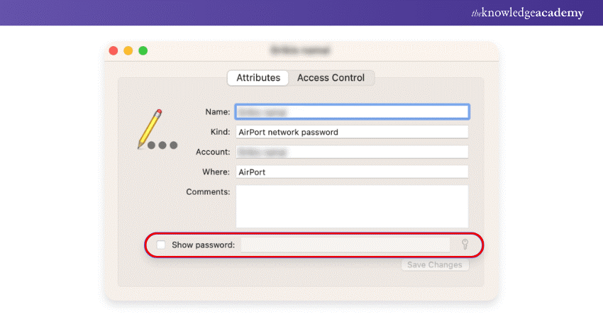 Mac’s Network Password Option