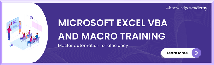 Microsoft Excel VBA And Macro Training 