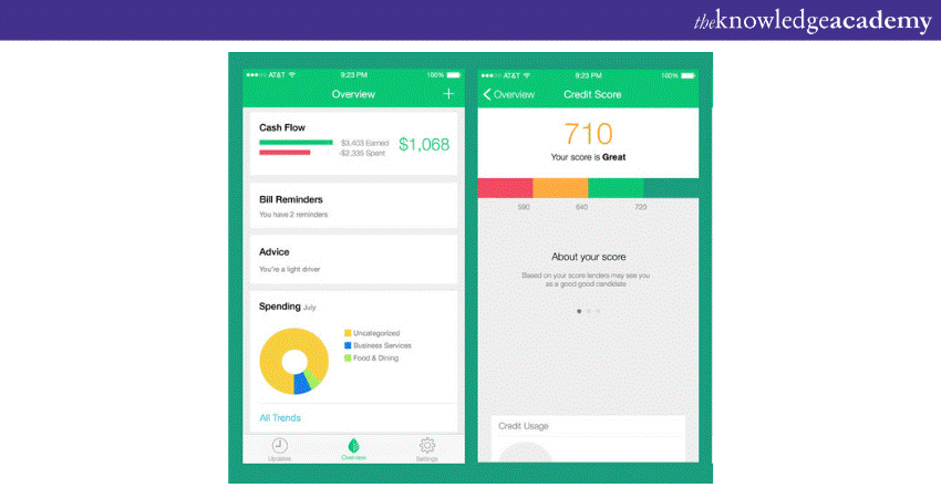 Mint App Interface