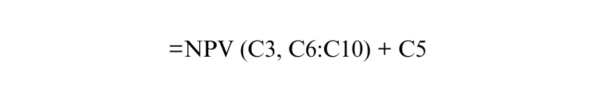 NPV Calculation in Excel