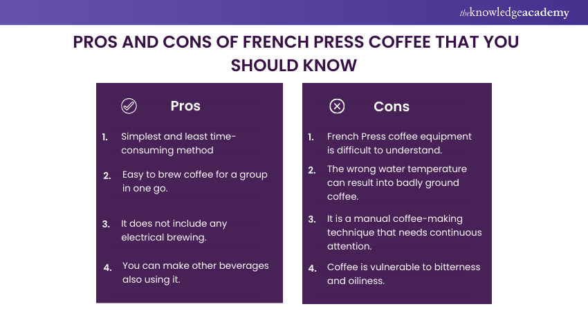 Pros and Cons of a French Press Coffee