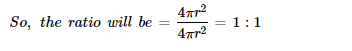 Ratio of Two Surface Areas