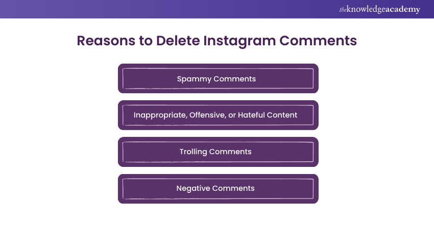Reasons to Delete Instagram Comments