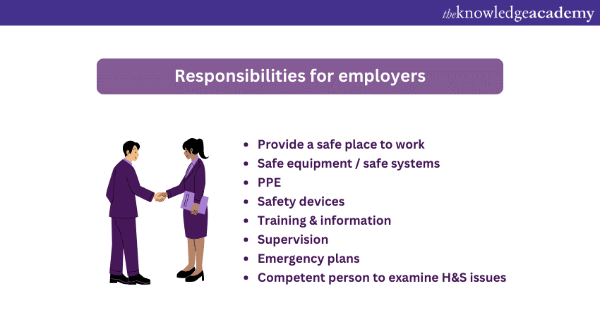 Responsibilities for employers