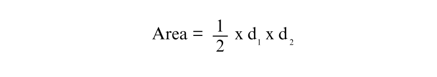 Rhombus Diagonal Area Formula