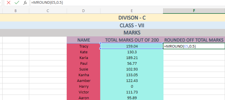 Rounding to the nearest multiple