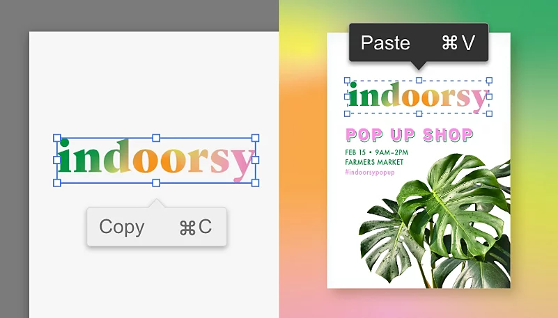 Seamless copy-paste is one of the best Features of Adobe InDesign