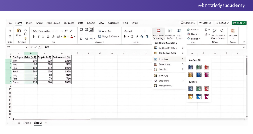 Select Data Bars