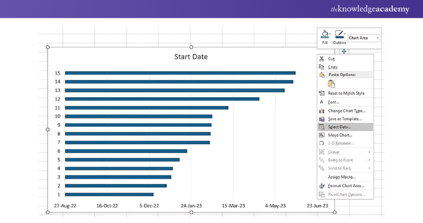 Selecting Data on Stacked Bar