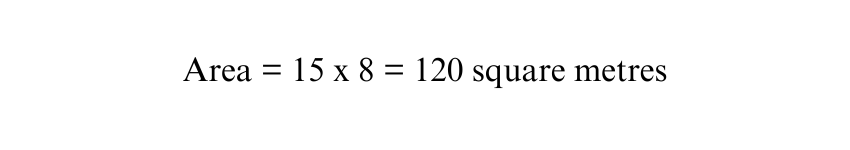 Solved Example of Rectangle Area with Length and Width