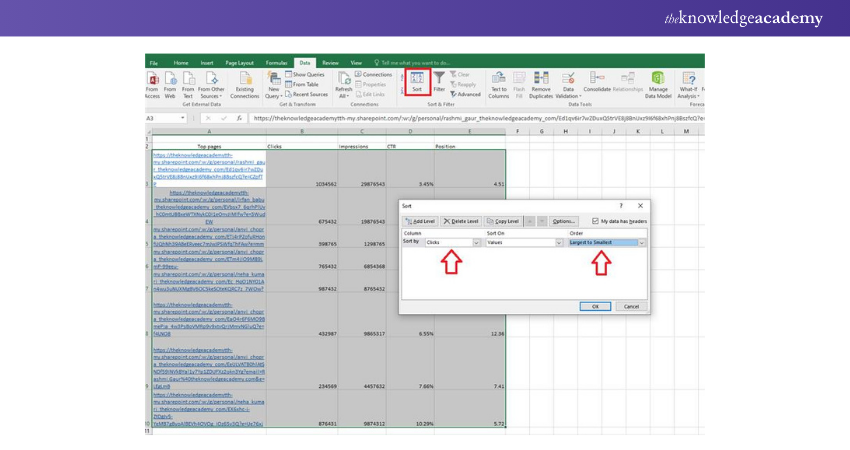 Sort your data by a specific property