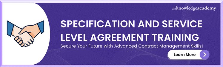  Specification And Service Level Agreement Training