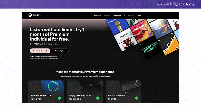 Spotify Landing Page