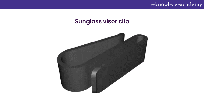 Sunglass visor clip