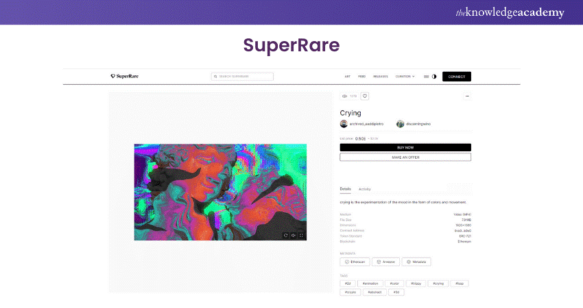 SuperRare interface