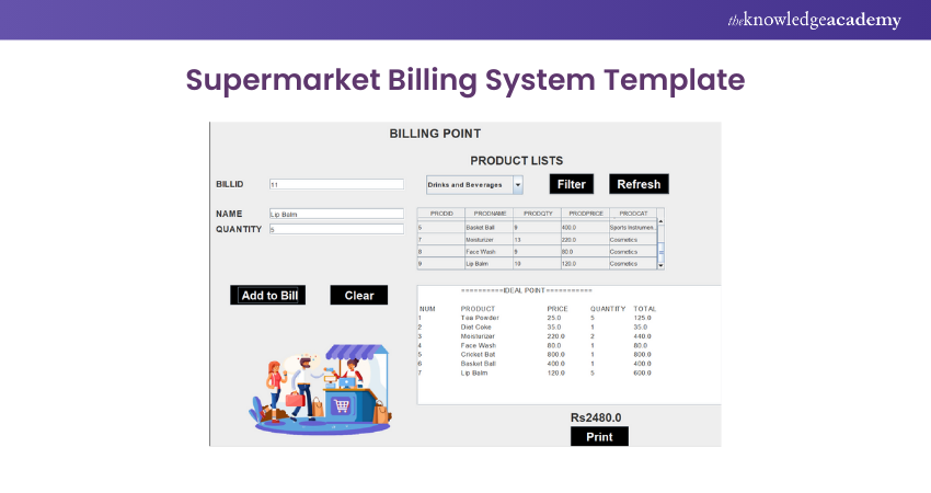 Supermarket billing system using Java