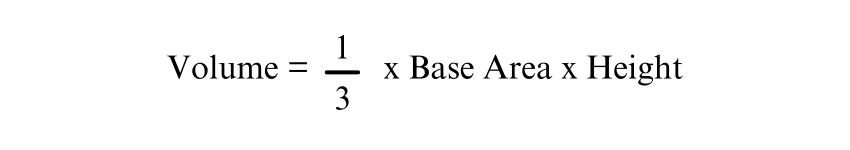 The Formula for the Volume of a Square Based Pyramid 