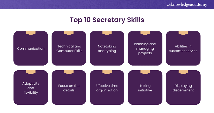 Top 10 Secretary Skills  