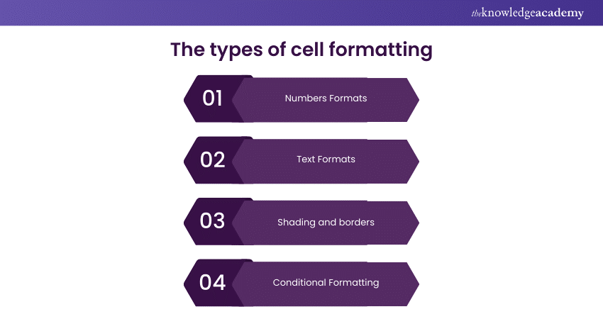 Types of Cell formatting 