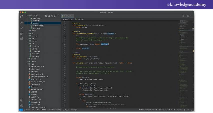 UI of PyCharm