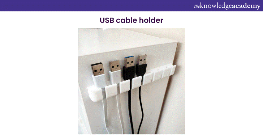 USB cable holder