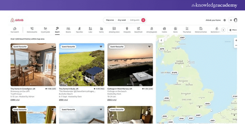 User Interface of Airbnb