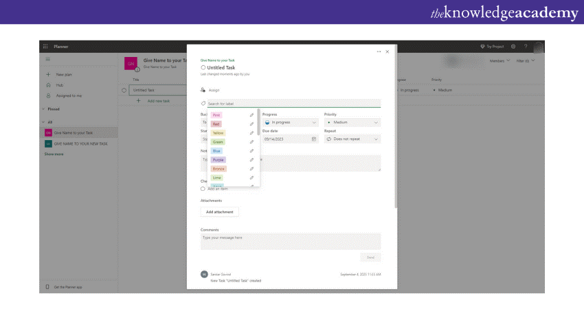 Using custom labels and filters