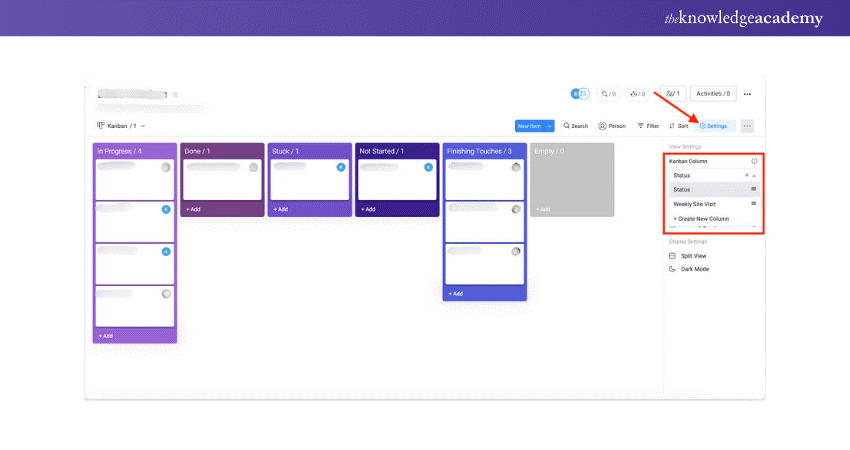 Verifying project's Kanban format conversion